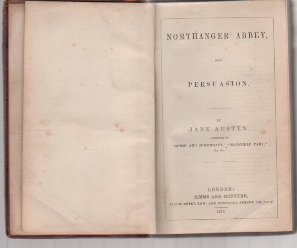 Image for Northanger Abbey and Persuasion.